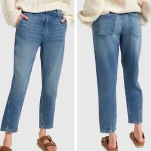 AMO Sz 31 NWT Slouch Trouser Jeans in Indigo Mid Wash Relaxed Comfortable